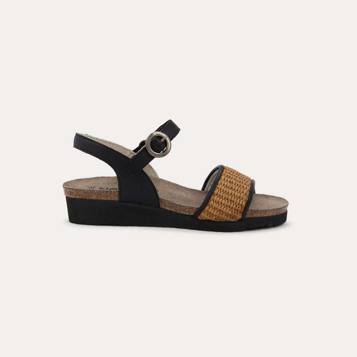Cecile - SBF Soft Black/ Raffia