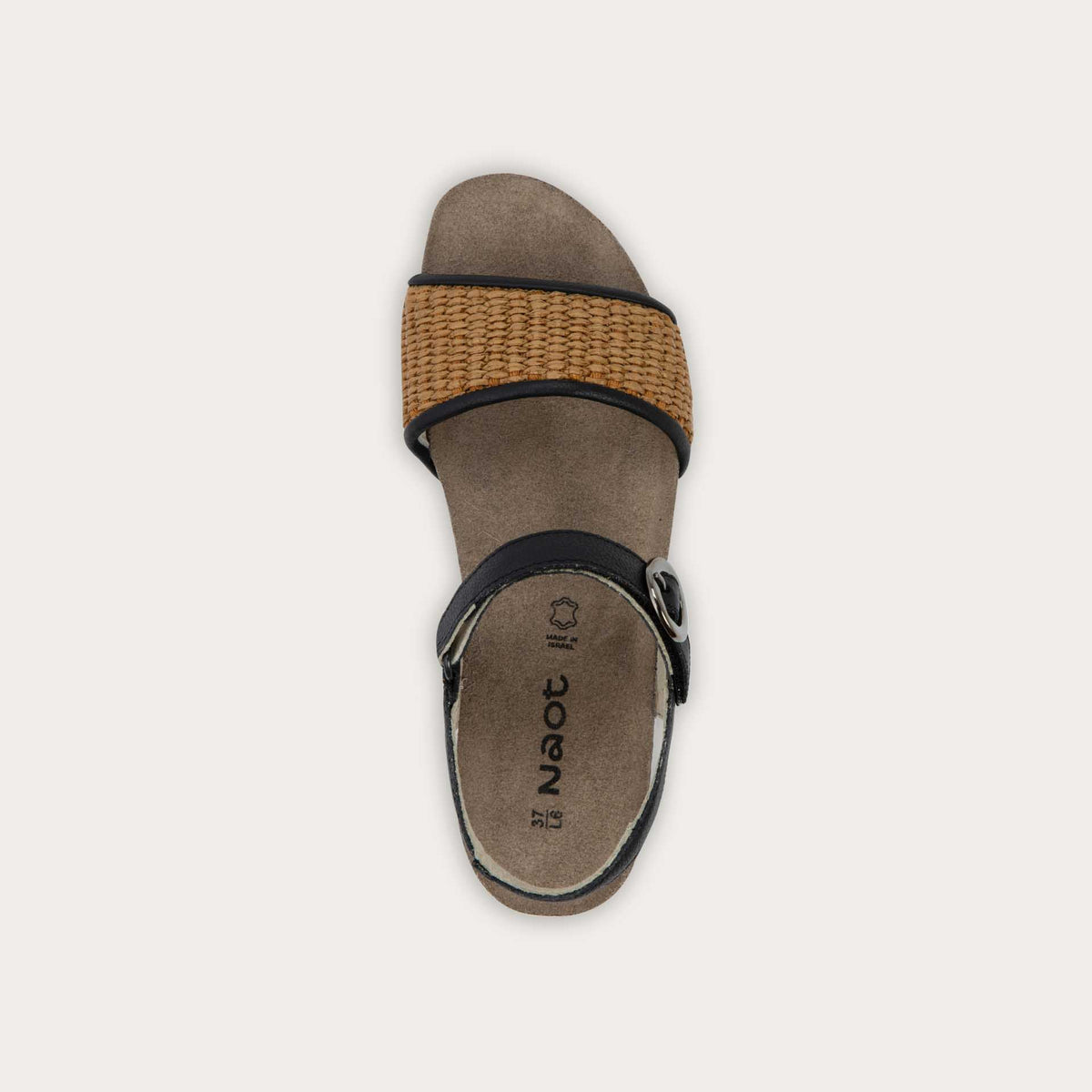 Cecile - SBF Soft Black/ Raffia