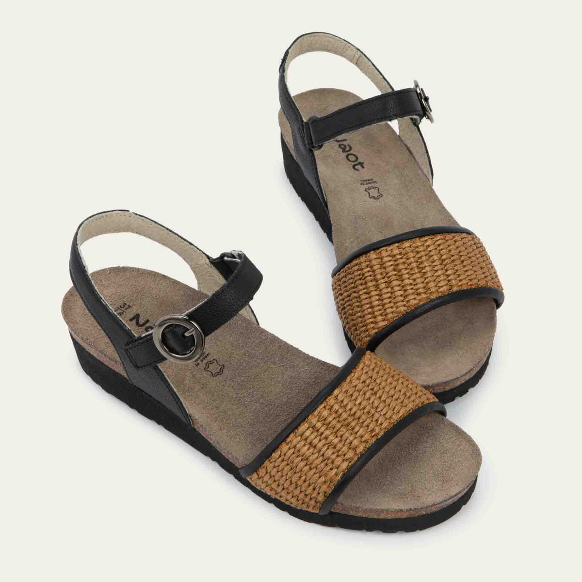 Cecile - SBF Soft Black/ Raffia