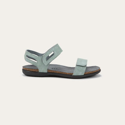 Courtney - GAB Teal Linen Leather