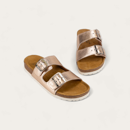 Santa Barbara Womens - C65 Soft Rose Gold Leather