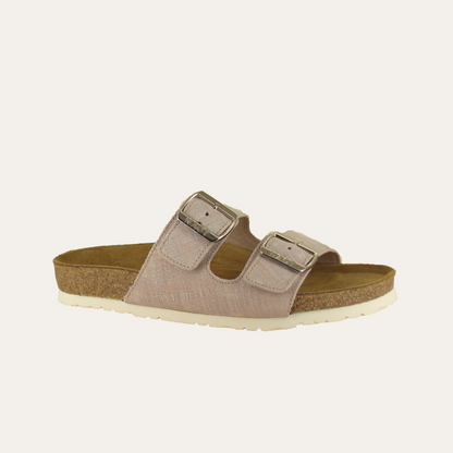 Santa Barbara Womens - CAI Pink Silver Suede